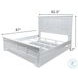 Bay Harbor Distressed White King Panel Bed