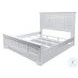 Bay Harbor Distressed White King Panel Bed