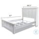 Bay Harbor Distressed White Queen Panel Bed