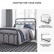 Nashburg Black Full Metal Bed