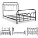 Nashburg Black Full Metal Bed