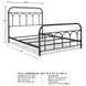 Nashburg Black Full Metal Bed