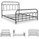 Nashburg Black Queen Metal Slat Bed