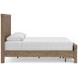 Contoura Light Brown Queen Storage Panel Bed