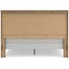 Contoura Light Brown King Panel Bed