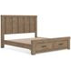 Contoura Light Brown King Storage Panel Bed