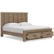 Contoura Light Brown King Storage Panel Bed