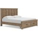 Contoura Light Brown King Storage Panel Bed