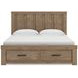 Contoura Light Brown King Storage Panel Bed