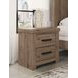 Contoura Light Brown 2 Drawer Nightstand with USB Charging