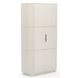 Love Matte Pearl 2 Door Bar Cabinet with LED
