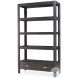 Dawson Black Rustic Bookcase