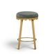Oodle Green Performance Vegan Mohair Upholstered Counter Height Stool