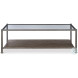 Smith Brown Rustic And Pewter Cocktail Table