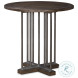 Jacob Brown Rustic And Pewter Side Table