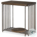Matthew Brown Rustic And Pewter Accent Table