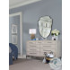 Benton White Rustic 9 Drawer Dresser