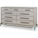 Benton White Rustic 9 Drawer Dresser