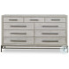 Benton White Rustic 9 Drawer Dresser