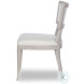 Liam White Rustic And Beiges Side Chair