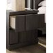 Avernhall Dark Brown 2 Drawer Nightstand with USB Charging