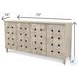 Hearthwood Wooden Weave Grey Wash 4 Door Credenza