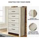 Bellaby Whitewash Five Drawer Chest
