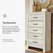 Bellaby Whitewash Five Drawer Chest
