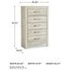 Bellaby Whitewash Five Drawer Chest