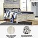 Bellaby Whitewash King Crossbuck Panel Bed