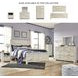 Bellaby Whitewash King Crossbuck Panel Bed