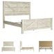 Bellaby Whitewash King Crossbuck Panel Bed