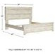 Bellaby Whitewash King Panel Bed