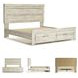 Bellaby Whitewash King Platform Storage Bed