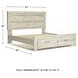 Bellaby Whitewash King Platform Storage Bed