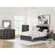 Ravalori Black Upholstered Panel Bedroom Set
