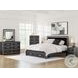 Ravalori Black King Upholstered Panel Storage Bed