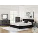 Ravalori Black California King Upholstered Bed
