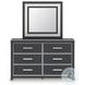Ravalori Black Upholstered Panel Storage Bedroom Set