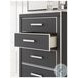 Ravalori Black 5 Drawer Chest