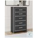 Ravalori Black 5 Drawer Chest