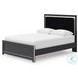 Ravalori Black Panel Upholstered Bedroom Set