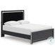 Ravalori Black Panel Upholstered Bedroom Set
