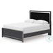 Ravalori Black Upholstered Panel Bedroom Set