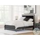 Ravalori Black Queen Upholstered Panel Bed
