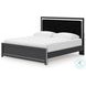 Ravalori Black King Panel Upholstered Bed