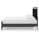 Ravalori Black King Panel Upholstered Bed