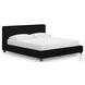 Ravalori Black California King Upholstered Bed