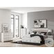 Ravalori White King Upholstered Panel Storage Bed