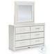 Ravalori White Upholstered Panel Storage Bedroom Set
